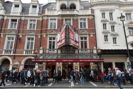 London, England - 15 Oct, 2016: People lining up to watch Michael Jackson's Thriller live at Lyric Theater located at London, Englandのeditorial素材