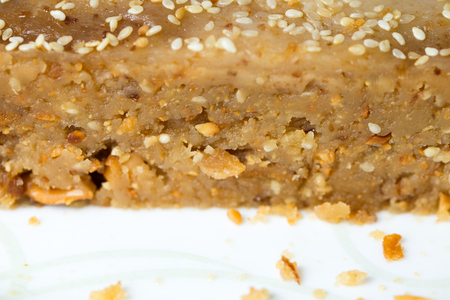 Traditional Chinese dessert made from peanut, sesame, flour, lard and fried shallot