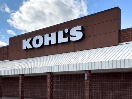 Novi, Michigan, USA - Oct 16, 2022: Front entrance of KOHLs department store retail chain at Novi,...