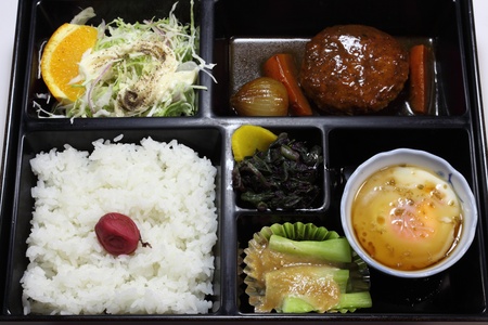 I have taken, such as a hamburger lunch.の写真素材