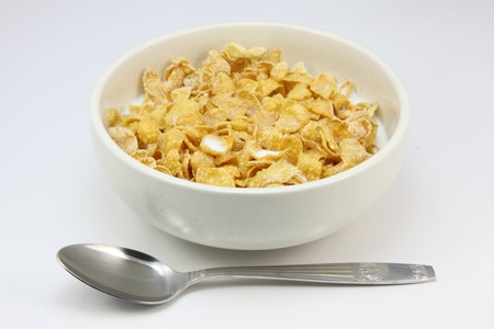 I took some pictures of breakfast in the morning, it was cereal.の写真素材