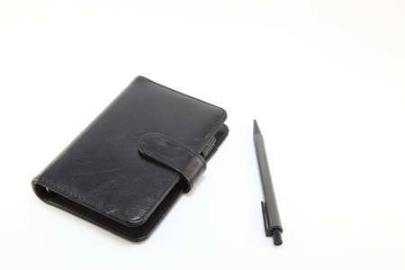 I was shooting pictures of a necessity for business notebook and pencil.の写真素材