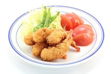 delicious fried shrimp の写真素材