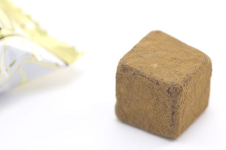 custom for women to present chocolate to men on Valentineの写真素材