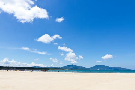 This is a photo of the beaches in the summer that I was taken in July.の写真素材