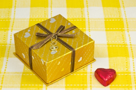 This is a photograph of a Valentine's Day gift.の写真素材