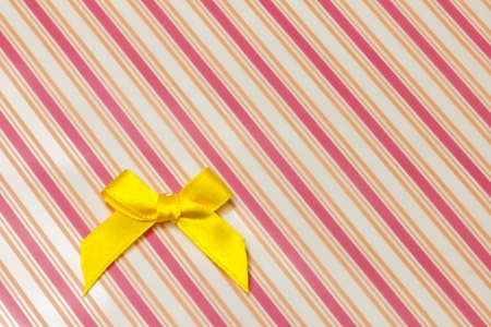   a yellow ribbon.の写真素材