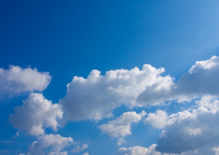 This is the clouds and blue sky on a sunny day.の写真素材
