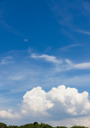 Clouds and blue sky on a sunny day.の写真素材