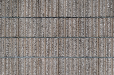 This is a fence made ??with decorative block.の写真素材