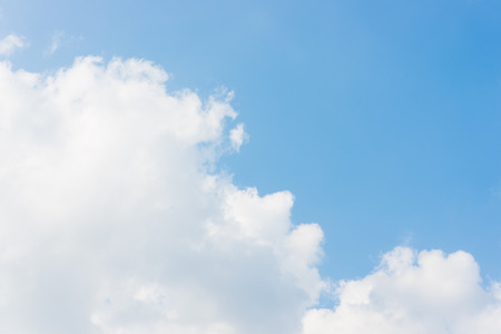 This is the clouds and blue sky on a sunny day.の写真素材