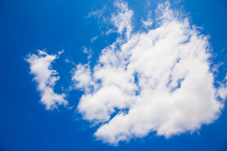 This is the clouds and blue sky on a sunny day.の写真素材