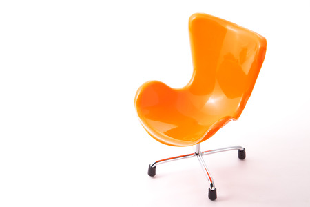 This is a chair made by plastic.の写真素材