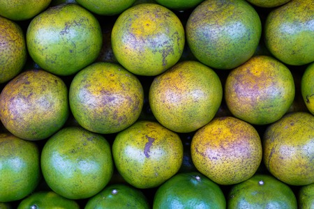 orange fruit in the marketの写真素材