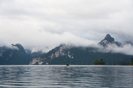 at Chiao Lan Dam, Thailandの写真素材