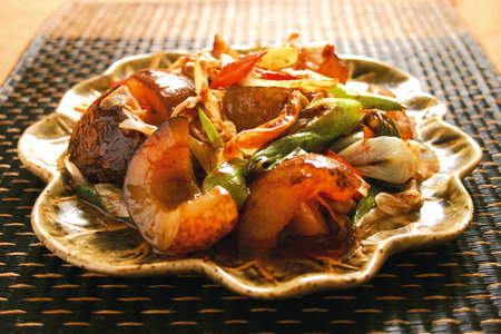 stir fried sea cucumberの写真素材