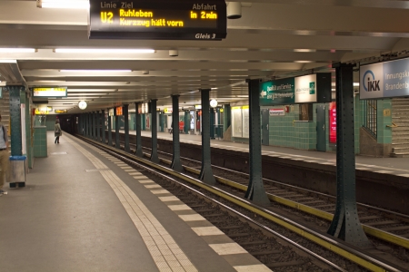 Berlin, Germany, 29 June 2012, Empty Berlin subwayのeditorial素材