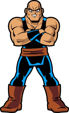 Anime Manga Muscle Manのイラスト素材
