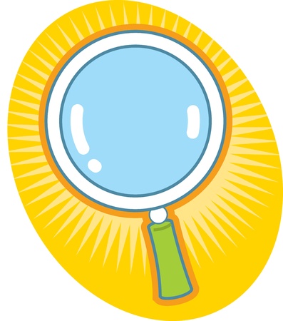Magnifying Glass Iconのイラスト素材