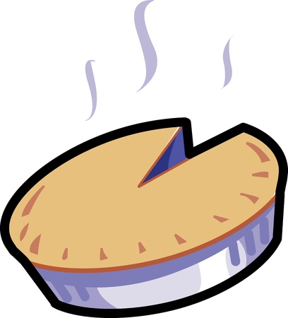 Warm Oven-Baked Pieのイラスト素材