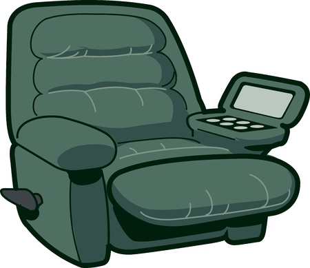 Reclining Chair Illustrationのイラスト素材