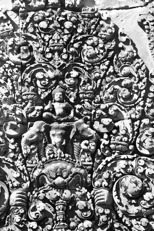 Detail of Banteay sreiの写真素材