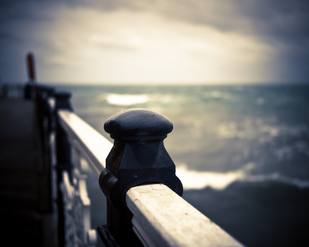 Fence detail in Brighton Pier, UKの写真素材