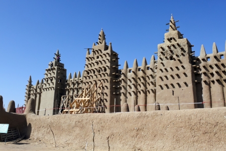 Largest mud mosque,Djenneの写真素材