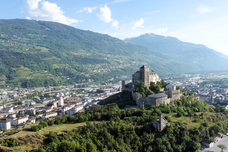 Sion, the canton of Valais in Switzerlandのeditorial素材