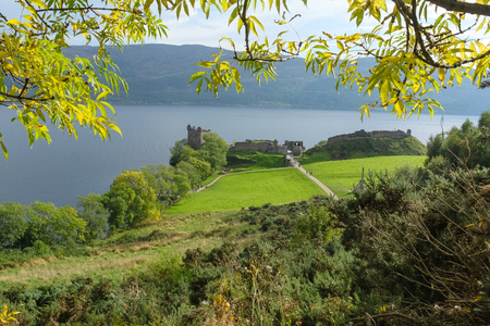 Urquhart castle, by Loch Nessのeditorial素材