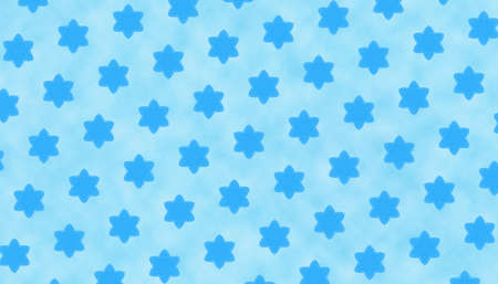 Blue abstract background with star shapes.の写真素材