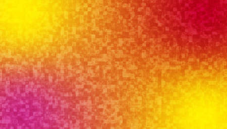 Abstract red and yellow mosaic tile for background.の写真素材
