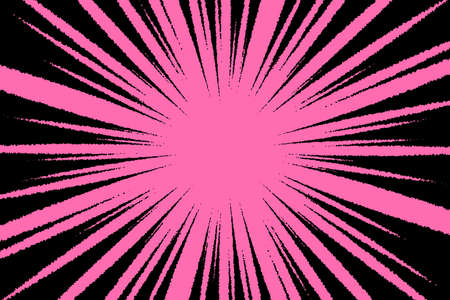 Radial motion speed lines for Manga comics or explosion drawing vector background.のイラスト素材