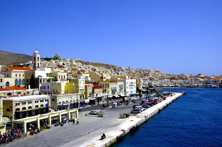 Naxos - beautiful city in the Mediterraneanのeditorial素材