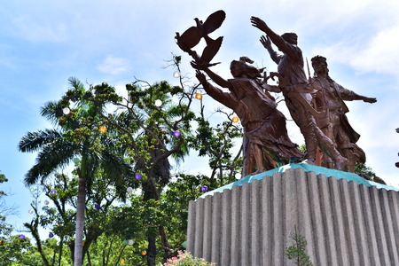 Bronze Statue of Christianityの写真素材