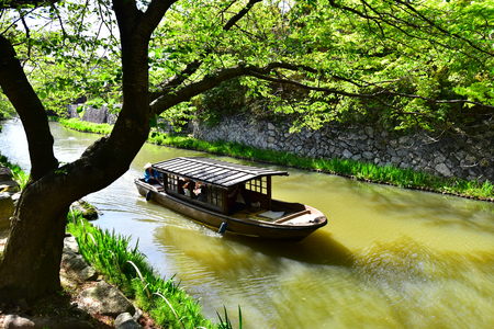 Old merchant town, Omihachiman in Otsu in Japanのeditorial素材