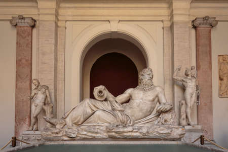 River god (Arno), Octagonal Court, Pio Clementino Museum, Vatican Museums, Vatican City
