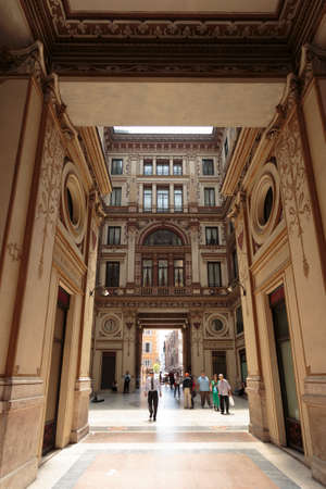 Galleria Sciarra a pedestrian tunnel in Rome, Italyのeditorial素材