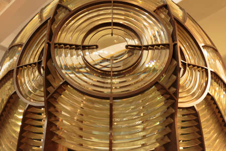Fresnel Lens 1907 from a Devon Lighthouse, Science Museum, London, England, United Kingdomのeditorial素材