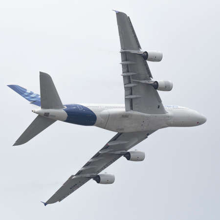 Airbus A380, Farnborough International Airshow, Farnborough Airport, Rushmoor, Hampshire, England