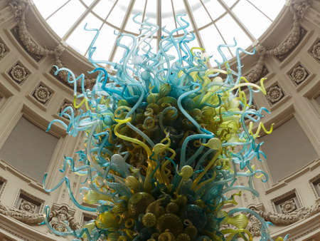 Rotunda Chandelier, Victoria and Albert Museum, London, England, United Kingdomのeditorial素材