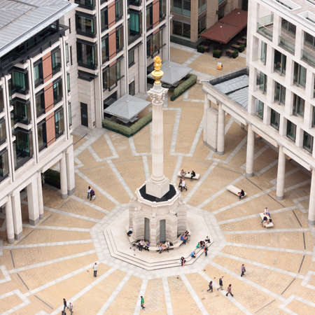 View of London stock exchange and Paternoster Square, London, England, United Kingdomのeditorial素材