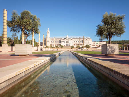 The Olympic park in Barcelona, Catalonia, Spainのeditorial素材