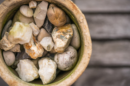 A collection of stonesの写真素材