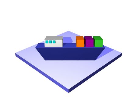 Ship, a logistics supply chain symbol from a series set