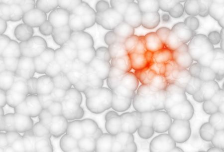Growing Tumor Danger Abstract Illustration Background