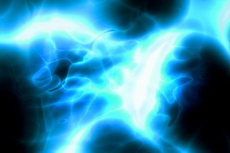 Exciting Blue Energy Arcs Abstract Background Wallpaperの写真素材