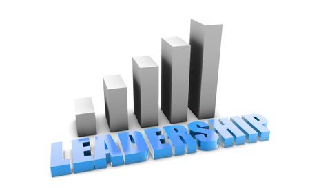 Leadership in 3d With Business Graph Chartの写真素材