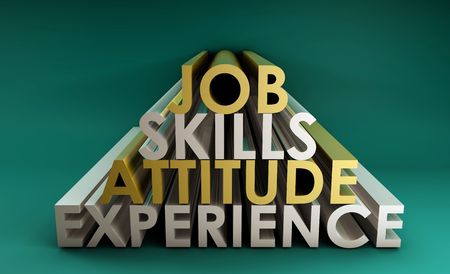 Business Skills for a Job Career in 3dの写真素材