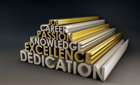 Business Skills for a Job Career in 3dの写真素材
